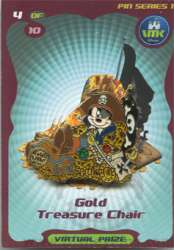 80341 - Virtual Magic Kingdom Pin Card Collection - Pirate Mickey on Treasure alternate image