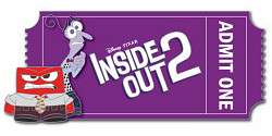 Inside Out 2 - Anger &amp; Fear Admit One ticket - DSSH