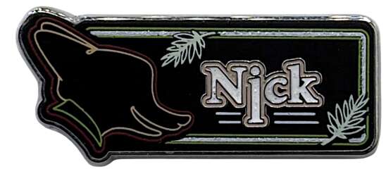 'Hong Kong Disneyland Neon Name Sign Game Pin - Nick - HKDL'