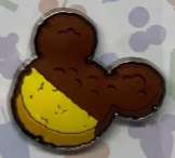 Mickey Mouse Shaped Rice Crispy Treat with Chocolate