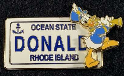 'Across America License Plate Series - Rhode Island - Donald - DSJ'