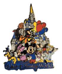 Characters with Cinderella Castle