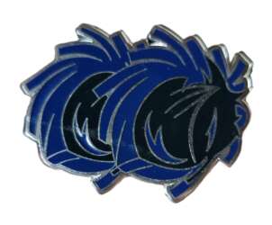 Blue Pompoms