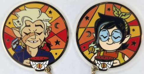 Fantasy Pin Series: Royarach - Chained Tea Time Witches - Time Skip Hunter and Willow - FSY