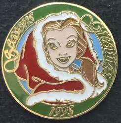 8118 - DLR Cast Member Holiday Work Gifts - Christmas - Seasons Greetings 1995 - Belle - Theme Park Cast Member Exclusive alternate image