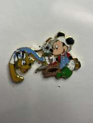 Mickey and Pluto gardening
