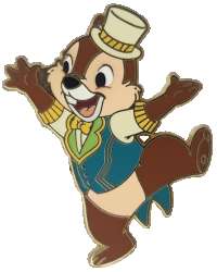 Chip and Dale Celebrating Pin Set - Chip Jumping ONLY