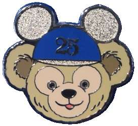 Duffy Name Tag Pin Set - Duffy Wearing Anniversary Ear Hat ONLY