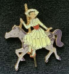 Mary Poppins on Carousel Horse