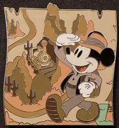81518 - Disney Pin’venture Collection - Frontierland, Mickey Mouse - Disneyland Resort alternate image