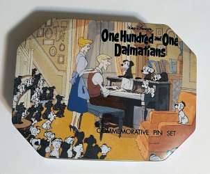 101 Dalmatians Commemorative Pin Set - Cruella DeVil, Pongo, Perdita, Patch, Rolly and Lucky - DSUS