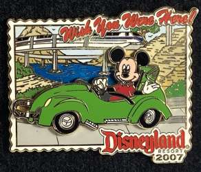 81643 - Wish You Were Here! - Postcards from Disneyland - Autopia - Mickey - Disneyland Resort alternate image