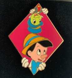 'Disney Auctions (P.I.N.S.) - Peek-A-Boo - Pinocchio &amp; Jiminy Cricket - DA'