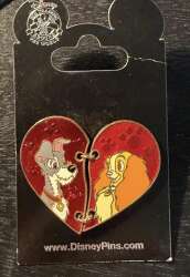 8256 - Connected Hearts - Stitched Heart - Lady and the Tramp alternate image