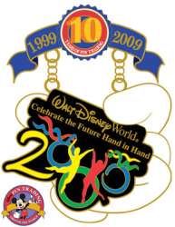 82578 - Disney Pin Trading 10th Anniversary: Decade of Magical Trades - 2000 Millennium Celebration - Celebrate the Future Hand in Hand - Walt Disney World alternate image