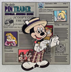 82683 - Pin Trading University - Most Likely To Get the Scoop Jumbo - Walt Disney World alternate image