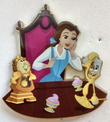 82946 - D23 Expo 2024: Princess & Friends Mystery Collection - Belle, Lumiere, Cogsworth and Chip - Disney Employee Center alternate image