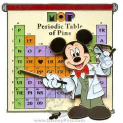 83075 - The Museum of Pin-tiquities - Disney Pin Celebration 2009 - Periodic Table of Pins Jumbo - Walt Disney World alternate image