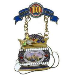 83089 - Disney Pin Trading 10th Anniversary: Decade of Magical Trades - Featured Artist Collection 2006 (Celebration Surprise) — Tinker Bell on Trinket Box - Disneyland Resort alternate image