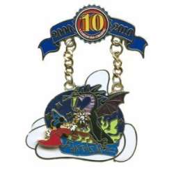 83090 - Disney Pin Trading 10th Anniversary: Decade of Magical Trades - Global Cast Member Lanyard Series - Fantasmic - Disneyland Resort alternate image