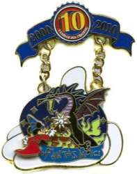 83090 - Disney Pin Trading 10th Anniversary: Decade of Magical Trades - Global Cast Member Lanyard Series - Fantasmic - Disneyland Resort alternate image