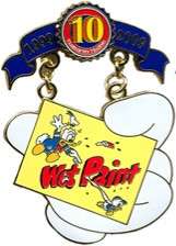 83094 - Disney Pin Trading 10th Anniversary: Decade of Magical Trades - Wet Paint Sign - Walt Disney World alternate image