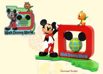 'The Florida Project - Mickey Mouse and Orange Bird Figurine and Pin Set - WDW'