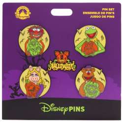 Halloween 2024: Mickey Mouse Family Halloween Collection - Glow-in-the-Dark Muppet Jack-O-Lanterns Set - Full Set - MLT