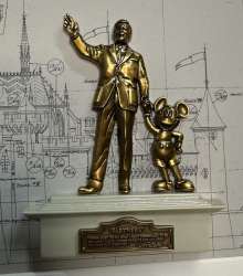 D23 Expo 2024 - Cinderella Castle Blueprint and Partners Statue Framed Pin - DSUS