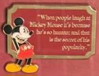 83781 - D23 Expo 2024 - Walt Disney Quote Plaques Framed Set — "When People Laugh at Mickey Mouse ..." ONLY - Disney Store US alternate image