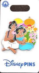 Aladdin - Aladdin and Jasmine sitting in front of Agrabah Palace - MLT