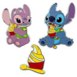 Stitch Attacks Snacks Series - Stitch and Angel with Pineapple Swirl Set - August - 8/12 - Full Set - MLT