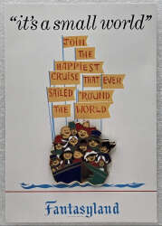 107439 - Pin on Attraction Poster Card - It's a Small World - Fantasyland - Walt Disney Imagineering alternate image