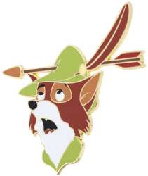 Pink A La Mode (PALM) - Disney Portrait Series - Robin Hood Portraits Collection — Robin with Arrow in Hat - DLIC