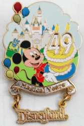 84263 - Disneyland Anniversaries - 49 Magical Years Cake Dangle - Disneyland Resort alternate image