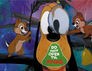 Spectacle of Pins 2004 - Pluto with Chip &amp; Dale Greeting Card - WDW