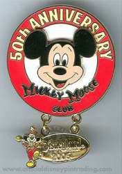 Mickey Mouse Club 50th Anniversary Disney Trading Pin Series