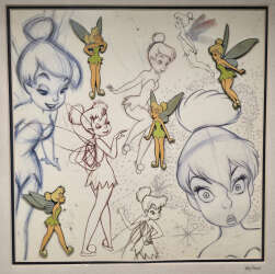 Tinker Bell Marc Davis Framed Set Disney Trading Pin Series