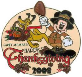84788 - Thanksgiving - 2008 - Cast Exclusive Happy Thanksgiving - Theme Park Cast Member Exclusive alternate image