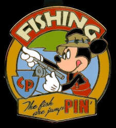 'Camp Pin-e-ha-ha Pin Event - Merit Badges Map — Fishing (The Fish Are JumPIN&#039;) - DLR'
