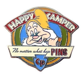 'Camp Pin-e-ha-ha Pin Event - Merit Badges Map — Happy Camper Exit Gift - DLR'