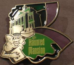 Annual Passholder Commemorative Collection - Stained Glass Puzzle Piece - Haunted Mansion Hatbox Ghost Annual Pass Holder - DLR