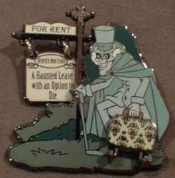 9347 - Haunted Mansion O'Pin House - Hatbox Ghost For Rent Pin - Disneyland Resort alternate image