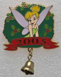 Click to view the Tinker Bell Christmas with Bell Dangle - 2003 - Green details