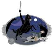 85119 - The Adventures of Ichabod and Mr. Toad Anniversaries - 75th Anniversary — Headless Horseman Chasing Ichabod Crane alternate image