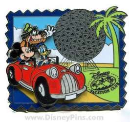 Donald, Mickey, & Goofy Driving at EPCOT