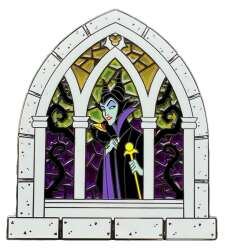 'Disney Pins Blog (DPB) Exclusives - Maleficent Castle Stained Glass - DLIC'
