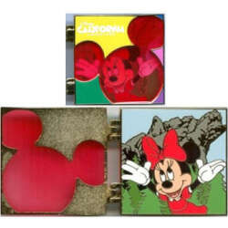'D23 Expo 2011 - Disney Parks Hinged Stained Glass Set — Disney California Adventure ONLY - D23'