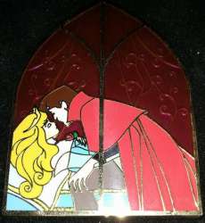 Sleeping Beauty Stained Glass Window set - Prince Phillip and Princess Aurora - DSUK