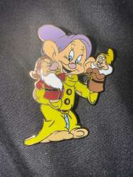 Dopey with hand Puppets of Happy and Grumpy